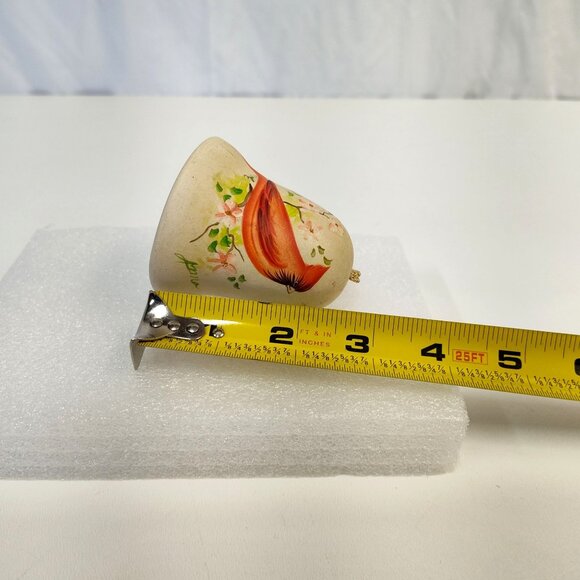 Sandstone Creations Hand-Painted Ceramic Bell Cardinal Design Signed by Anna VTG - Picture 7 of 7